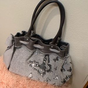 Juicy Couture Velour Butterfly Day Dreamer Bag